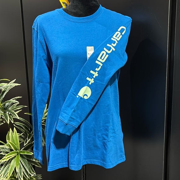 Carhartt Loose Fit Heavyweight, long sleeve logo, graphic sleeve T-shirt - Picture 1 of 6